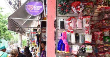 Procon-MT orienta sobre cuidados com as compras de Natal - Enfeites de Natal, no comércio do centro de Cuiabá