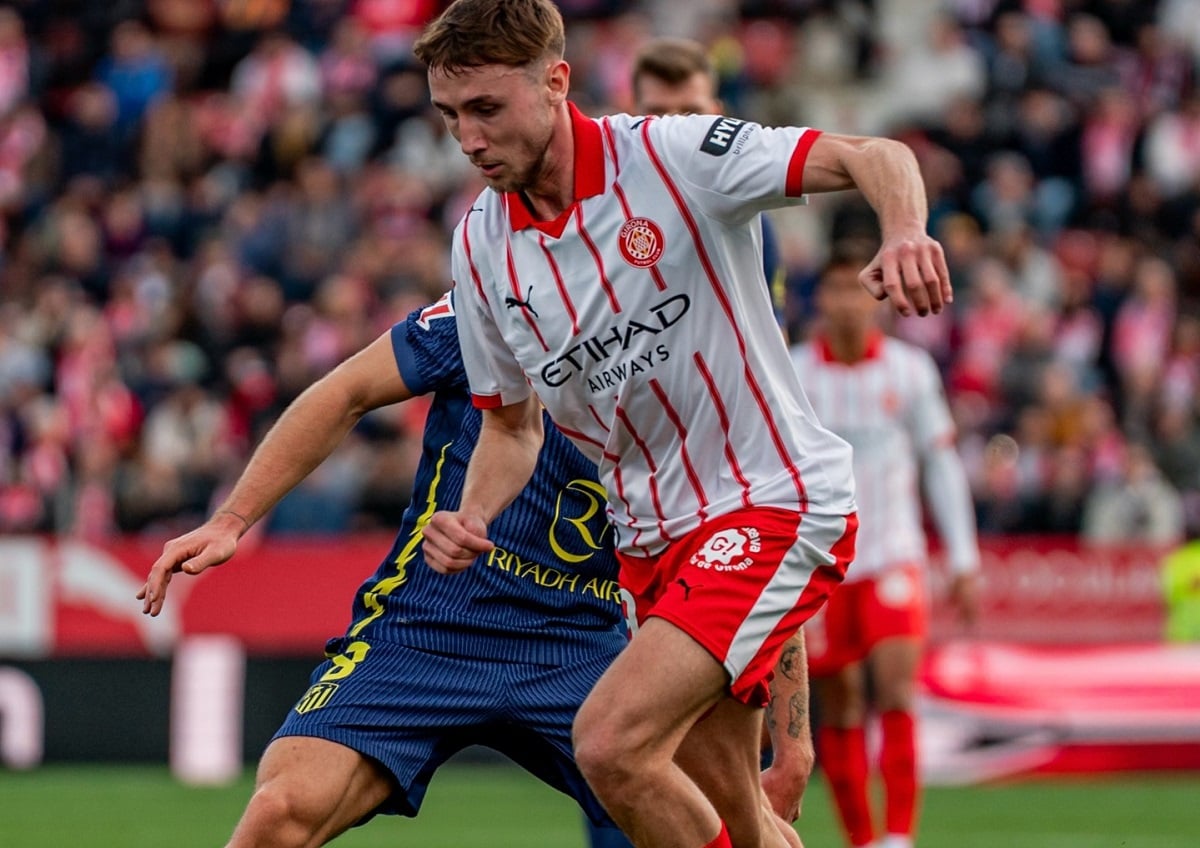 Lance de Girona x Atlético de Madrid. Imagem: Divulgação Girona