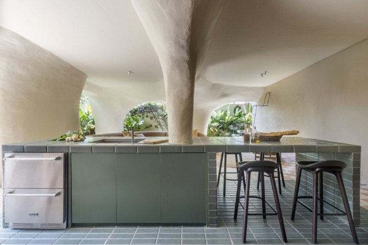 5-Cozinhas-Modernas-Decoradas Foto de cozinha moderna decorada em área externa