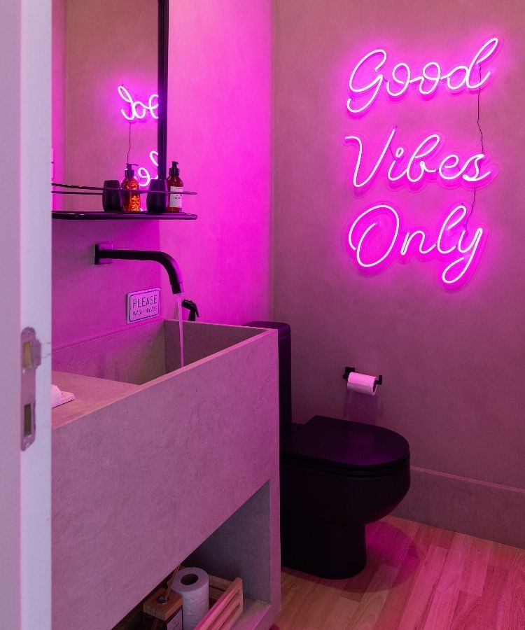 8-Apartamento-Decorado-Estilo-Industrial Foto de lavabo de apartamento decorado com estilo industrial