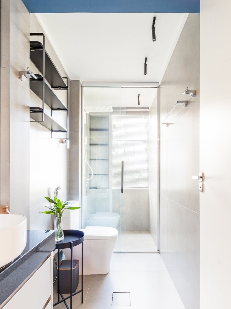 13-Kitnet-De-33-M2 Banheiro pequeno decorado