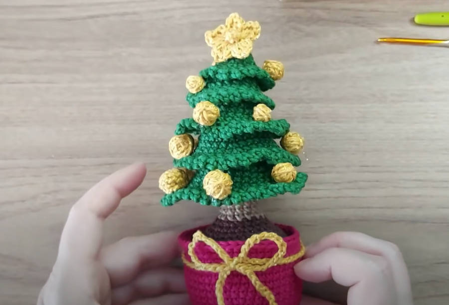 Croche-De-Natal-1 Árvore de natal de amigurimi.