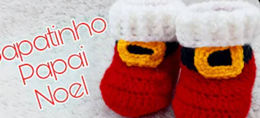Croche-De-Natal-2 Saptinho do Papai Noel.