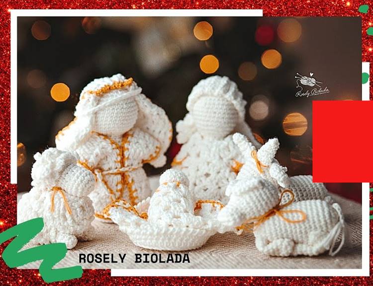 Presepio_De_Croche Foto de presépio de crochê.
