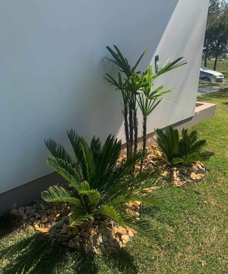 Pedras-Para-Jardim-6 Pequeno jardim com pedra seixo de rio simples