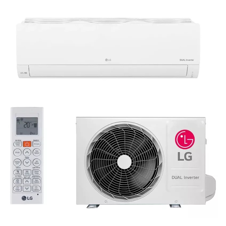 Ar-Condicionado-Inverno-Lg-Dual Dual Compact Inverter, LG, controle e unidade externa