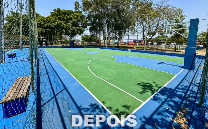 Secretaria Municipal De Esporte E Lazer Renova Quadras Esportivas No Bairro Poção 1 Arquivo