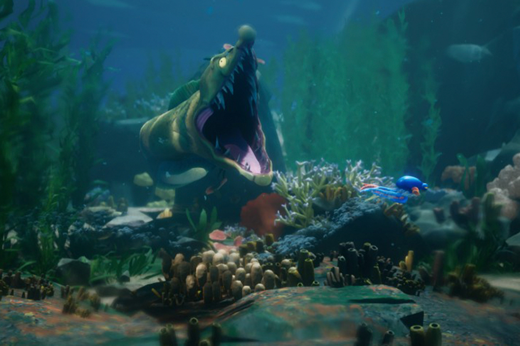 Fotografias de cenas do jogo Darwin's Paradox.