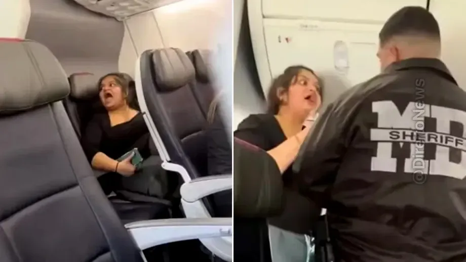 passageira expulsa voo assistir video celular fones ouvido