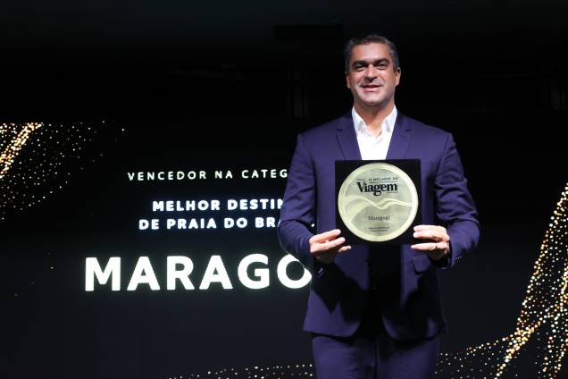 Maragogi venceu na categoria Melhor Destino de Praia do Brasil e foi representado por Daniel Ferreira