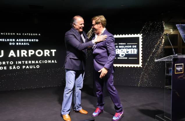 O  Aeroporto Internacional de São Paulo/Guarulhos venceu na categoria Melhor Aeroporto do Brasil e foi representado por Claudio Ferreira
