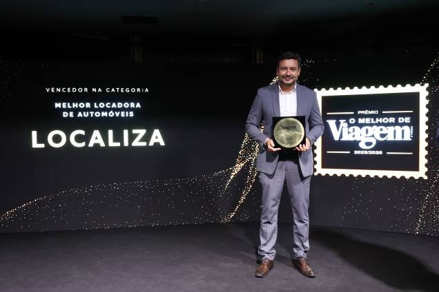A Localiza venceu na categoria Melhor Locadora de Automóveis e foi representada por Mário Neves