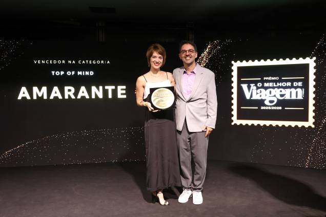 A Amarante venceu na categoria Top of Mind e foi representada por Beatriz Costa