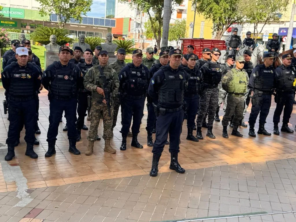 Foto de Policiais envolvidos na operação de segurança da FIFA