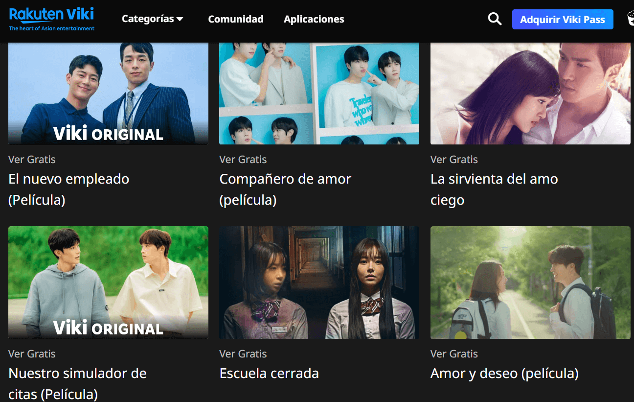 Rakuten viki, sites para assistir filmes grátis.