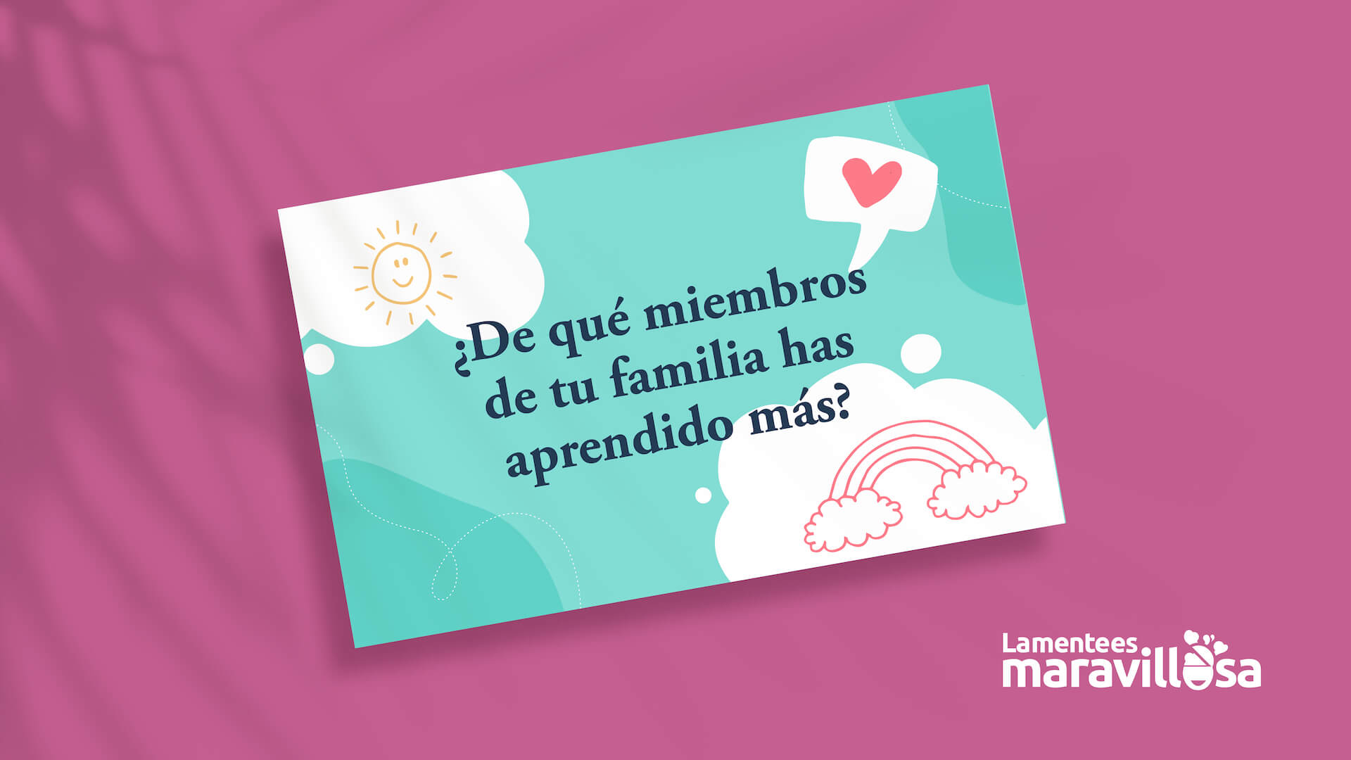 Pergunta profunda para discutir com sua família