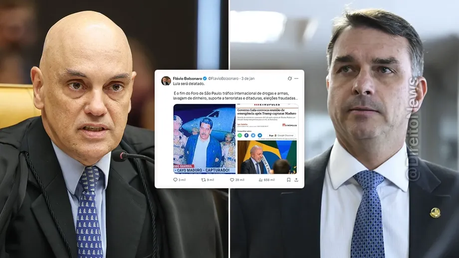 stf alexandre moraes abre inquerito flavio bolsonaro post lula