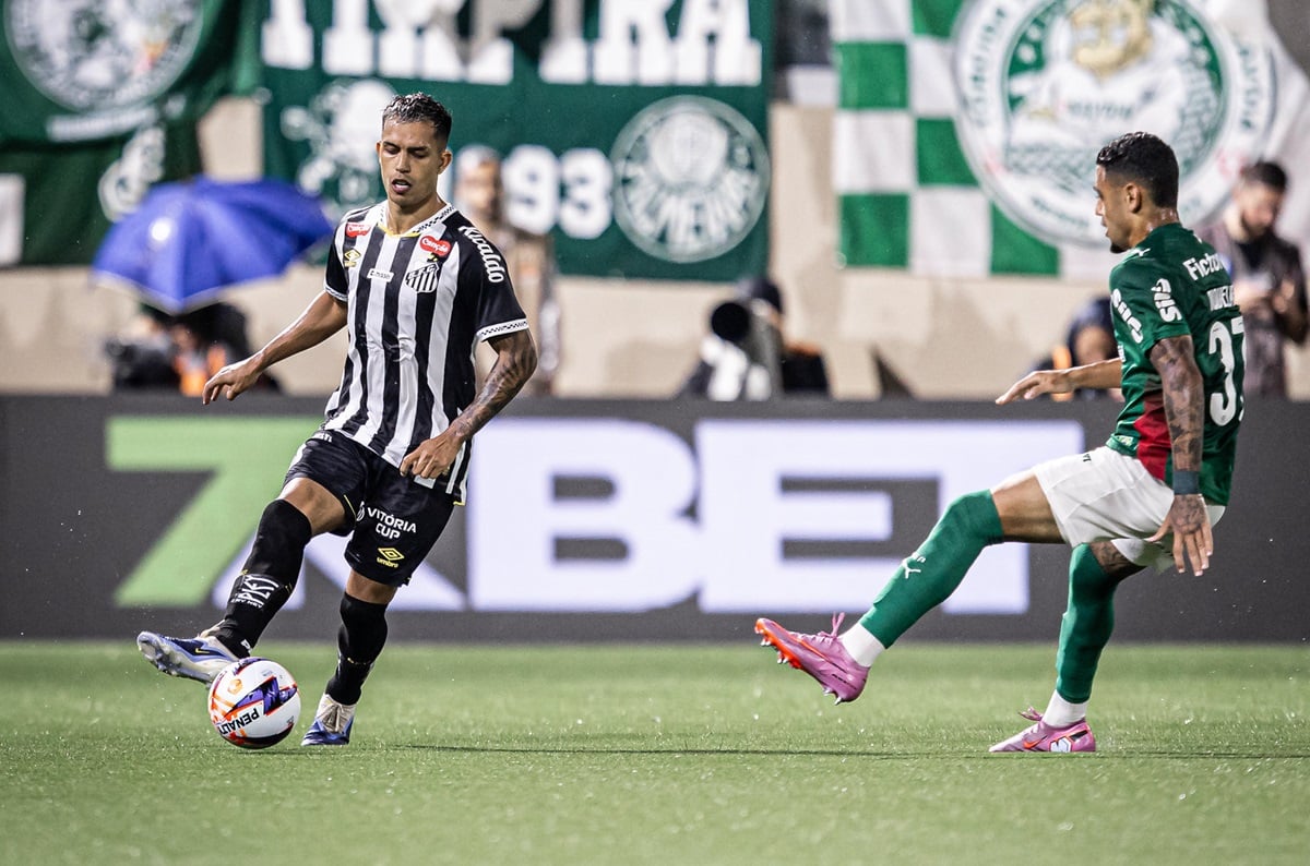 Palmeiras x Santos: onde assistir, escalações e tudo sobre o clássico da Saudade no Brasileirão 2026. Imagem: Raul Baretta/Santos FC