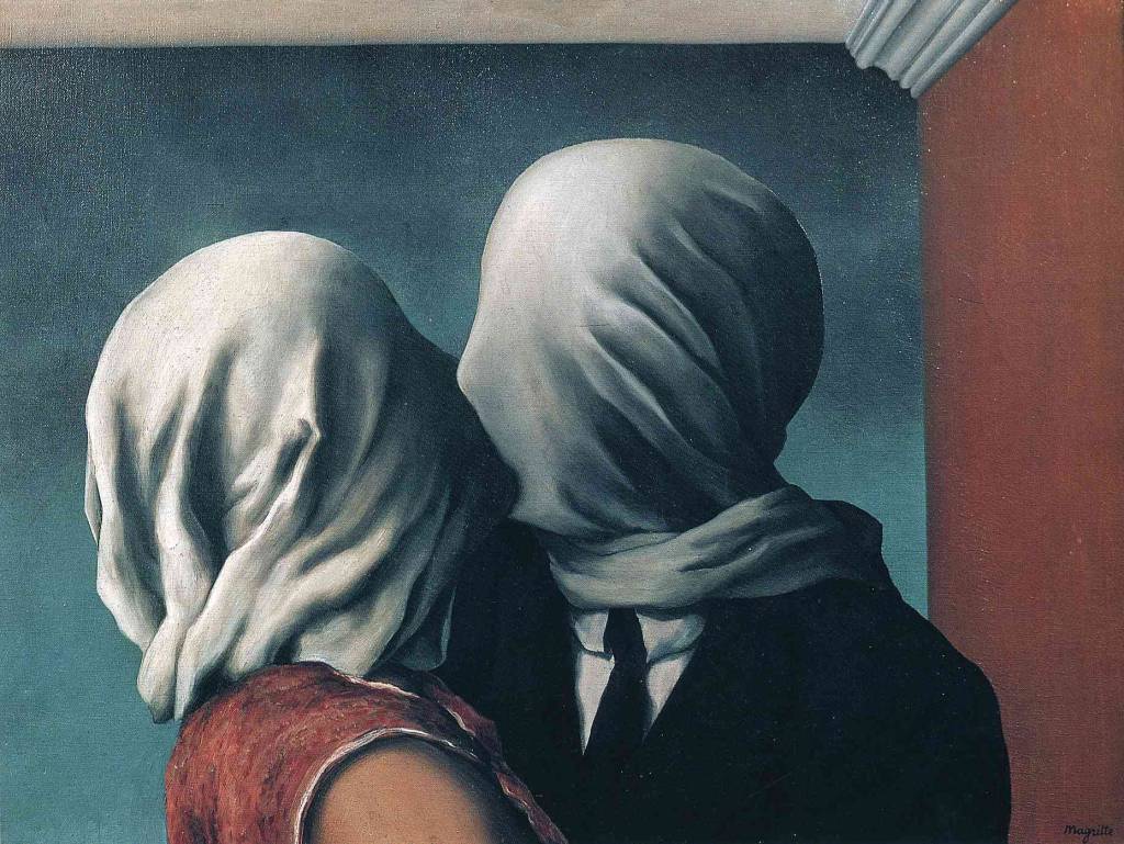 Os Amantes, de René Magritte