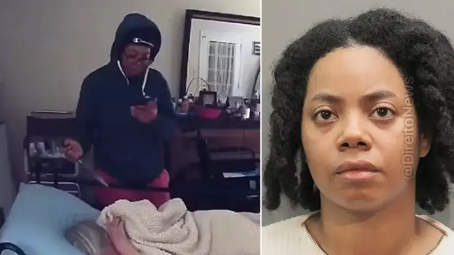 camera flagra cuidadora esfaqueando idosa advogado diz vitima culpada