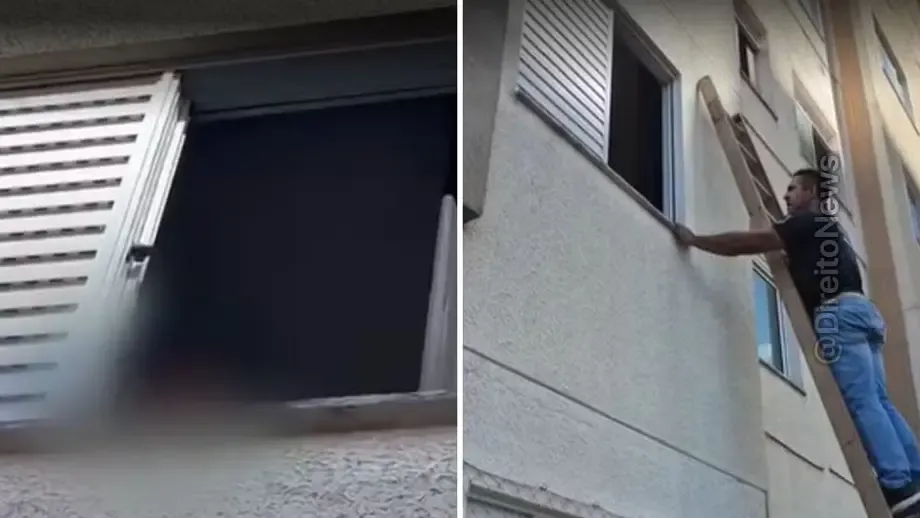 menino achado trancado quarto apartamento agua comida video