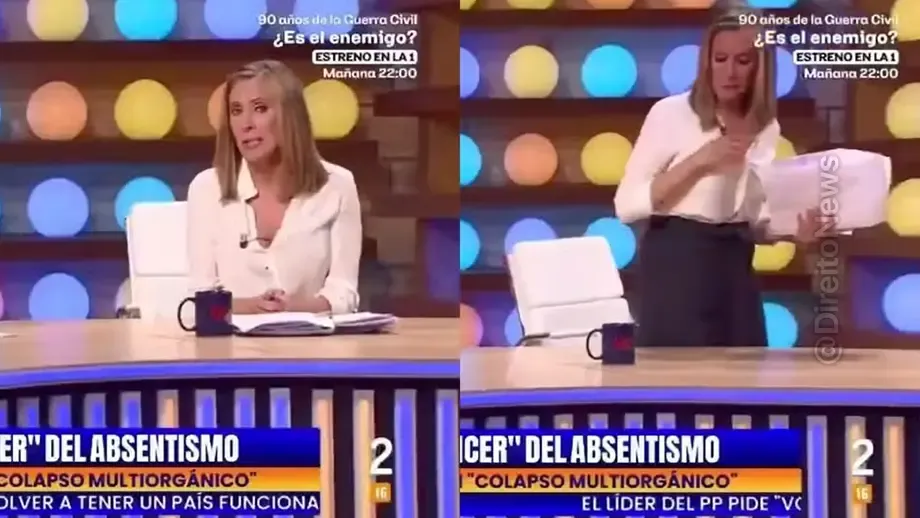 apresentadora abandona programa vivo espanha acusa colega assedio moral nao aguento