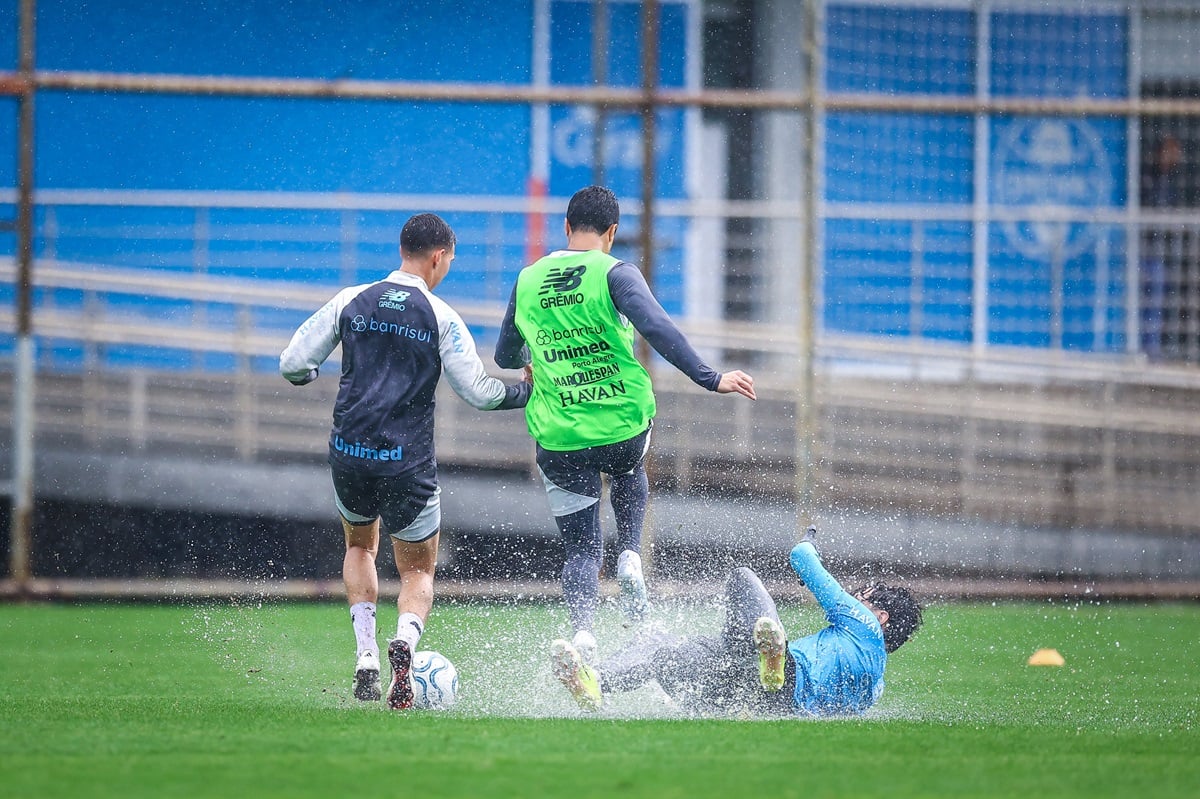 Bolívar x Grêmio: onde assistir ao vivo, horário e prováveis escalações da Sul-Americana. Imagem: Lucas Uebel/GFBPA