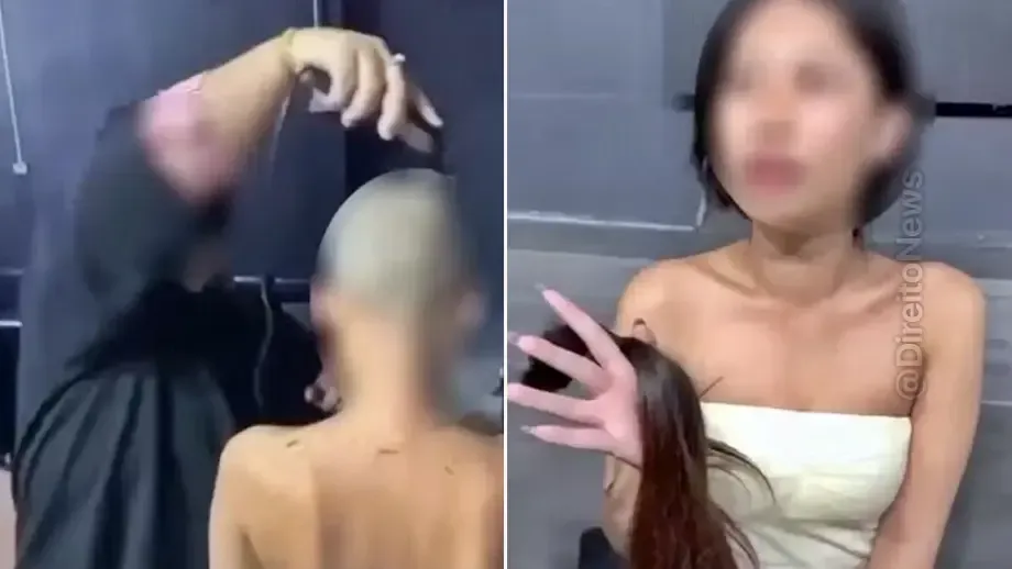 gerente raspa cabelo mulher pagou conta 9 mil estabelecimento
